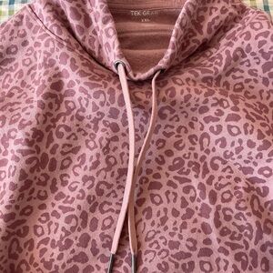 Tek Gear Mauve Animal Print Hoodie
